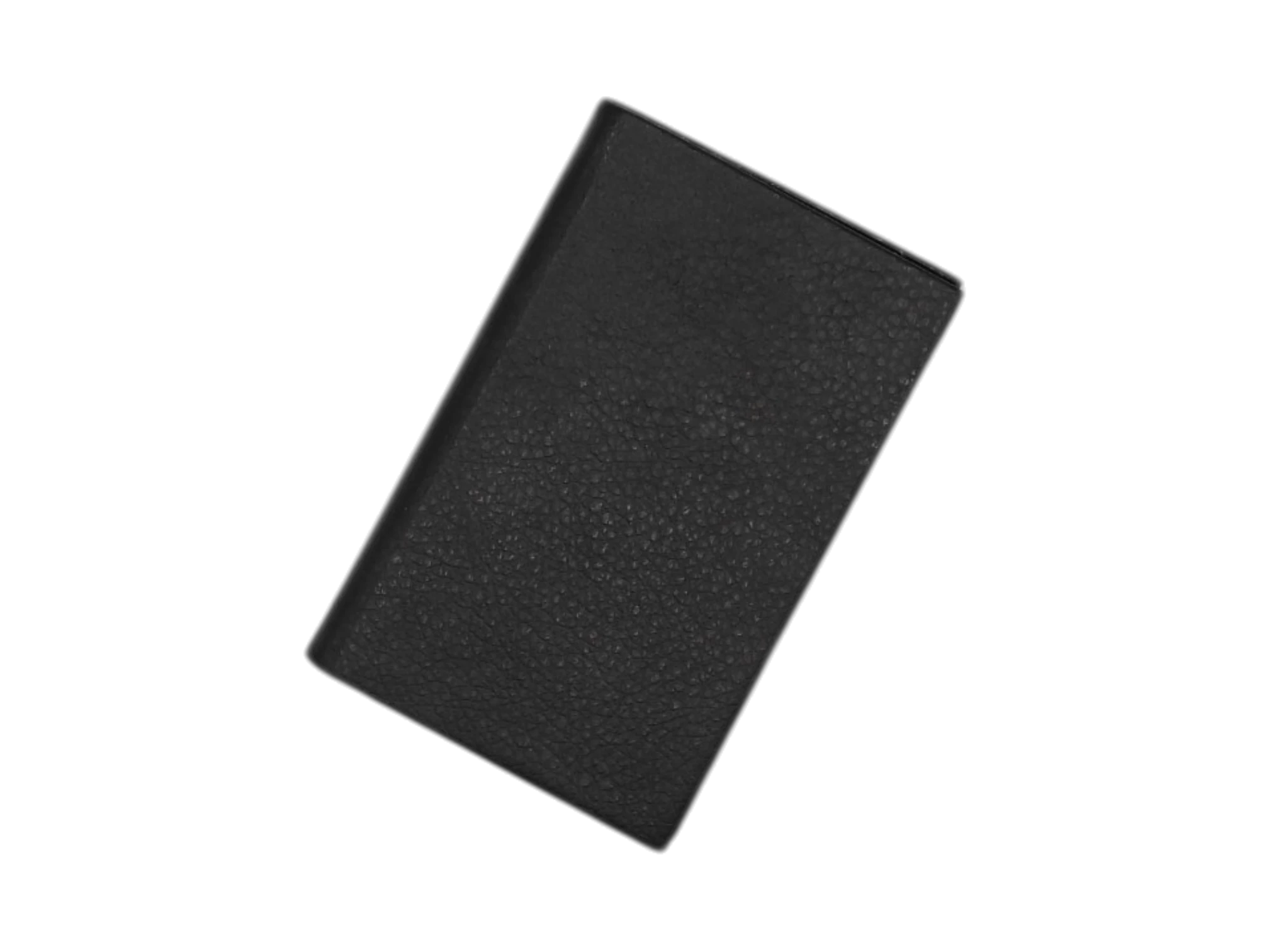 Black Leather & Silver Bar Card Case (2)