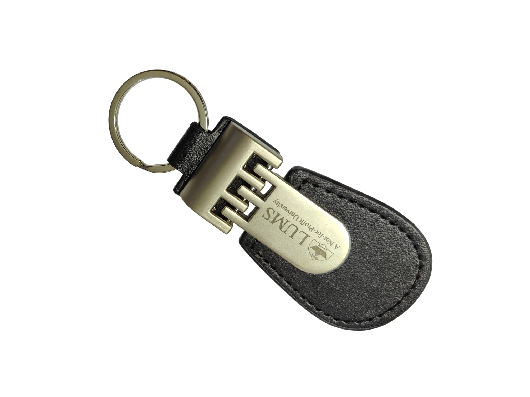 Leather & Metal Prestige Keychain 2