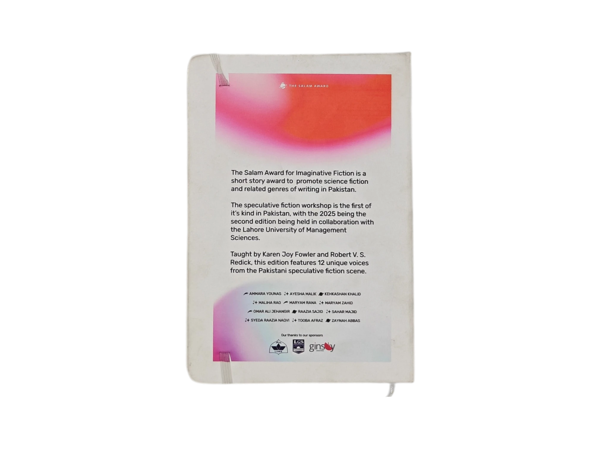 Salam Award Notebook 2