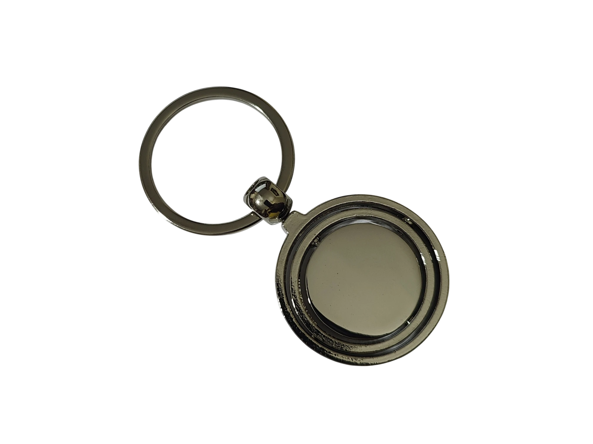 Silver Spinner Logo Keychain 2